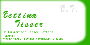 bettina tisser business card